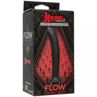 -kink---flow-extra-deep---silicone-anal-douche-accessory---black-